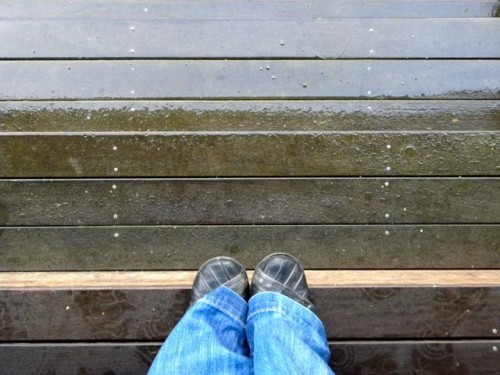 Rain on Steps