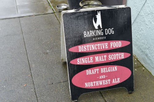 Barking Dog A-Frame Sign